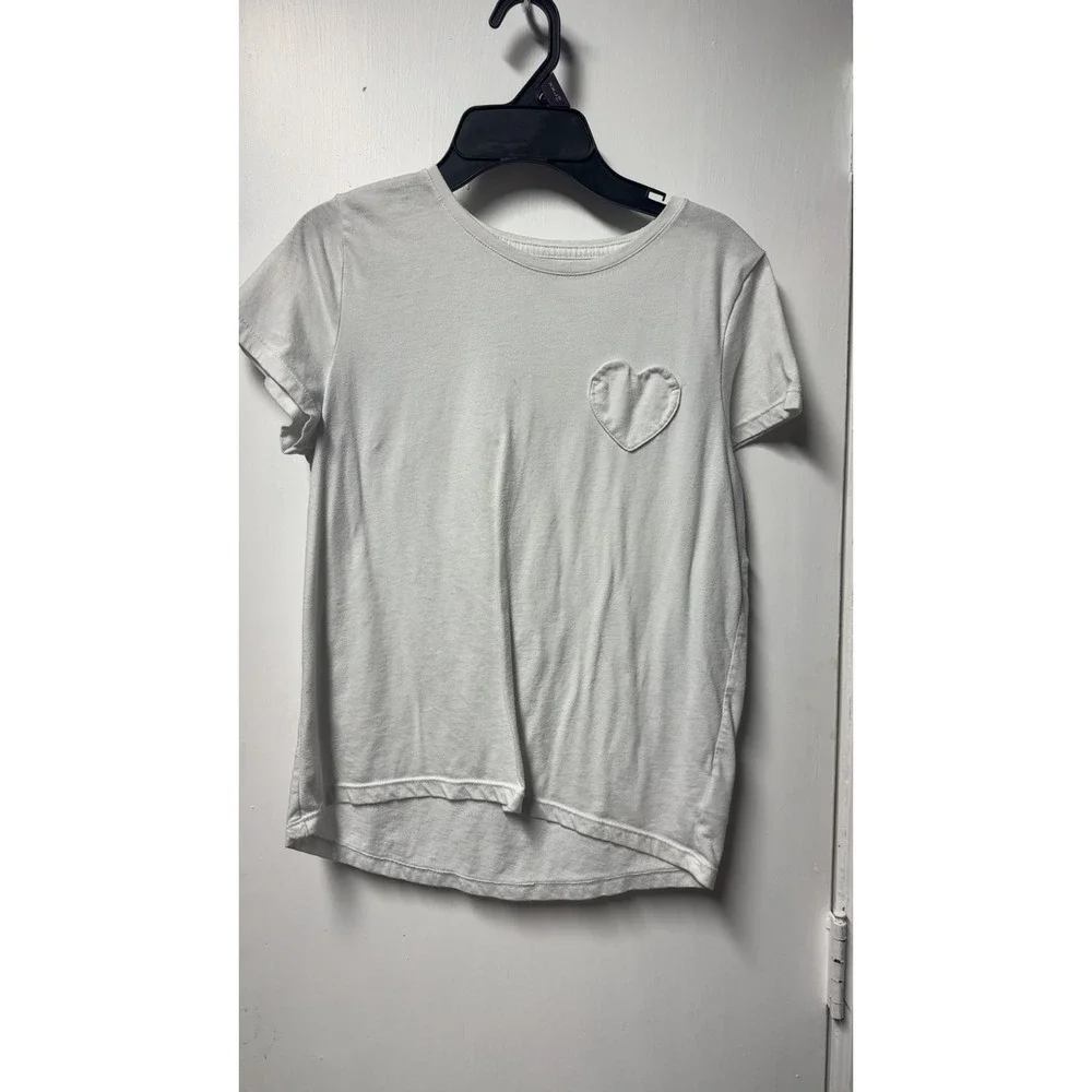 Old Navy | White Softest Heart Pocket Tee | Size XXL (18)